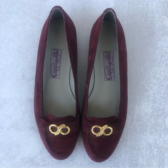 🌼 Pappagallo Vintage Suede Leather Flat Loafers 9 - Picture 9 of 10